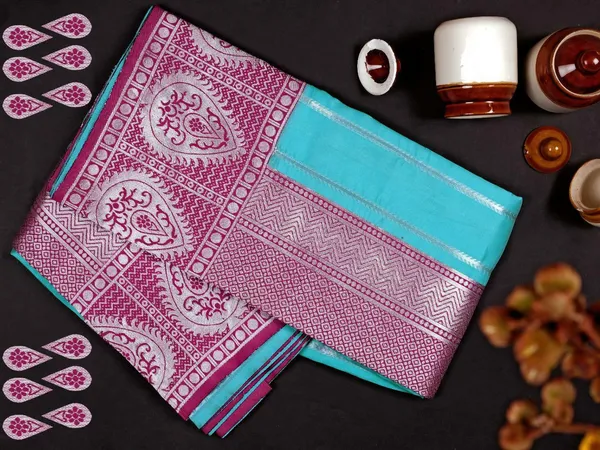 Pink_Embellished_Banarasi_Jacquard_Saree_(Pink)
